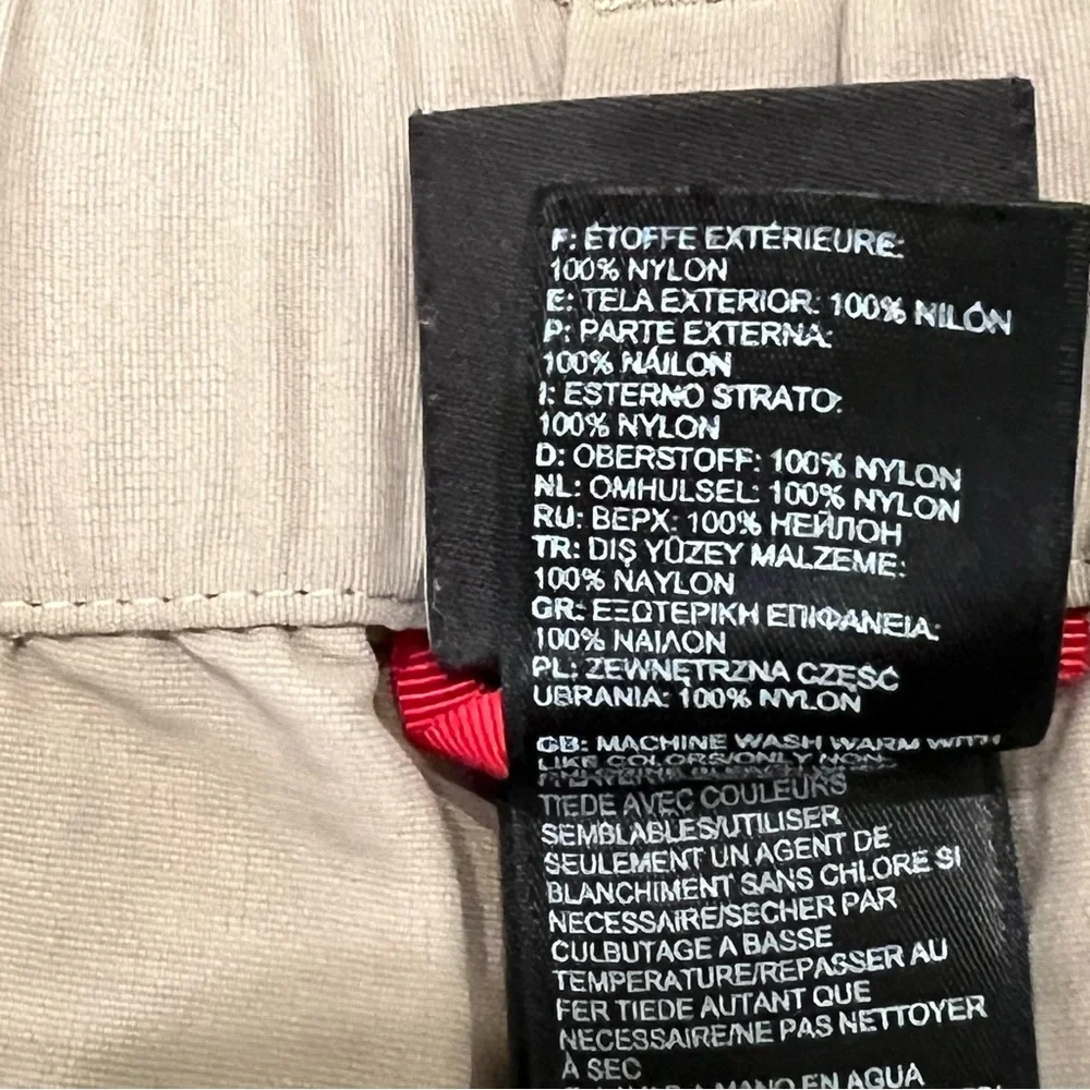 The North Face Paramount Mens‎ XL Convertible Hiking Khaki Belted Zip Off Pants